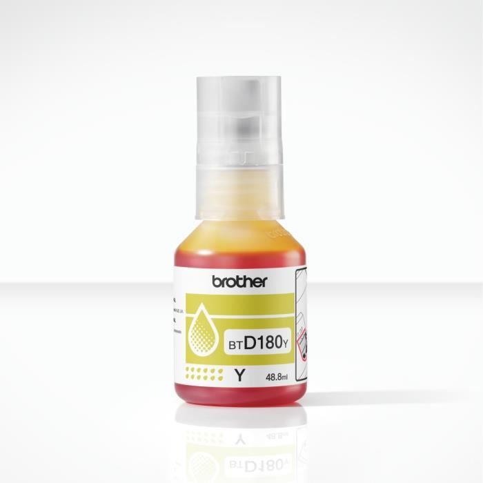 Bouteille d'encre - Brother - BTD180Y - Jaune - 5000 pages - Unité - Standard