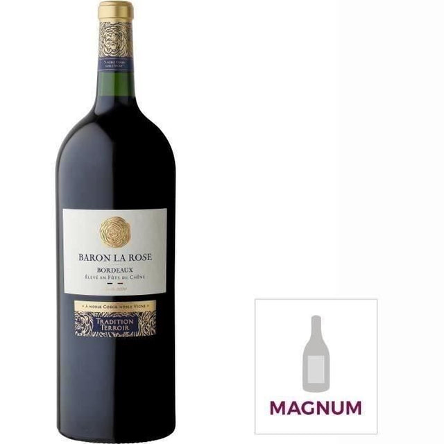 Magnum Baron La rosé Tradition 2022 Bordeaux - Vin rouge de Bordeaux