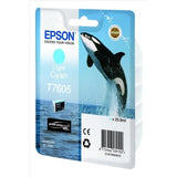 EPSON Cartouche d'encre T7605 Cyan clair - Orque  (C13T76054010)
