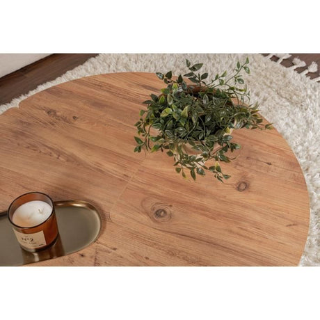 Table basse - MOIRA - Ronde - Pin Atlantique - 90 x 90 x 41 cm