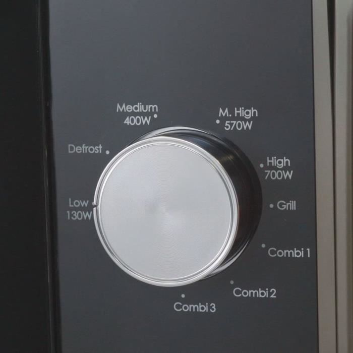 Micro-ondes Gril CANDY CMG20TNMB Moderna 20L 700W - Gril 900W - UI mécanique 6 niveaux de puissance - Fonction Décongélation poids