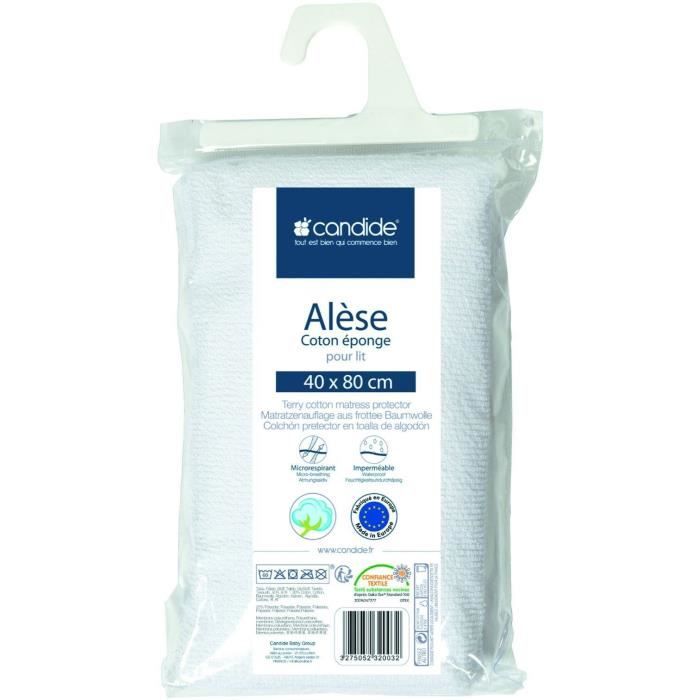 Alese éponge - CANDIDE - 232003 - 40x80 cm - Blanc