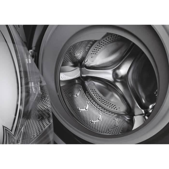 Lave-linge hublot CANDY CSS1410TWMCBE/FR - 10 kg - Induction - Vapeur - 1400 trs/min - Classe A - Programmes rapides - Noir