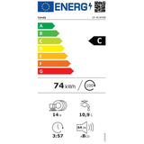 Lave-vaisselle pose libre CANDY CF 4C4F0W? Rapido  - 14 couverts - Induction - L60cm - 44dB - Connecté - Blanc