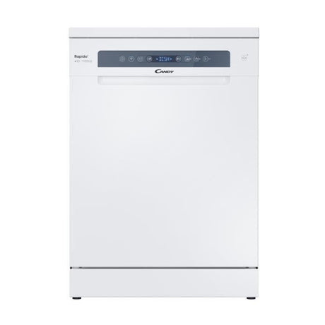Lave-vaisselle pose libre CANDY CF 4C4F0W? Rapido  - 14 couverts - Induction - L60cm - 44dB - Connecté - Blanc
