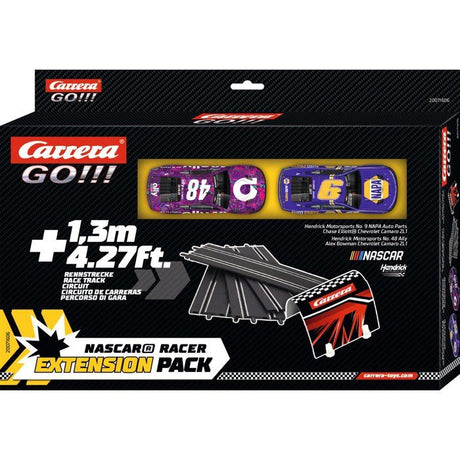 Kit d'extension circuit et voitures - CARRERA GO!!! - Extension set  2 - 2 voitures Nascar - Échelle 1:43 - Des 6 ans