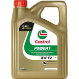 Huile moteur - CASTROL Power 1 4T 15W-50 - 4L -  15W50