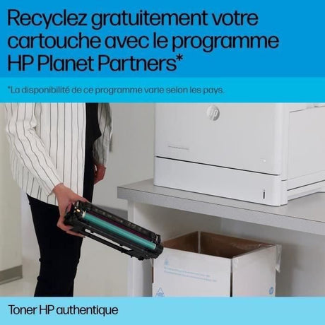 TONER HP 125A (CB542A) jaune - cartouche authentique pour imprimantes HP Color LaserJet CP1215/CP1515/CP1518/CM1312MFP