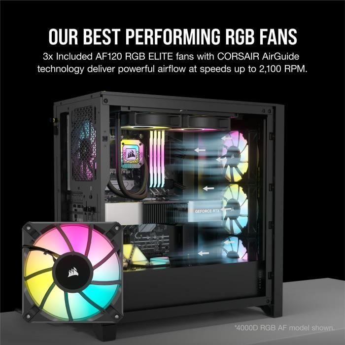 Boîtier PC - CORSAIR - FRAME 5000D RS ARGB Airflow - Moyen-tour - Noir - CC-9011309-WW