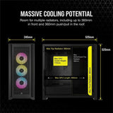 Boîtier PC - CORSAIR - FRAME 5000D RS ARGB Airflow - Moyen-tour - Noir - CC-9011309-WW