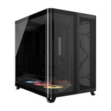 Boitier PC - CORSAIR - AIR 5400 RS-R ARGB Tempered Glass Mid-Tower - Ventilateurs RGB a rotor inversé - Noir