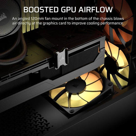 Boîtier PC - CORSAIR - 3200D RS ARGB - Moyen Tour - 3 ventilateurs RS120 ARGB - Gris