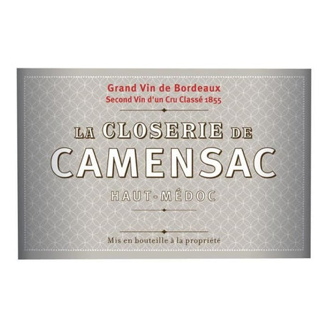 Closerie de Camensac 2011 Haut-Médoc - Vin rouge de Bordeaux