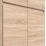 Armoire d'angle - Dťcor chene sonoma - 4 portes - L 80,5 cm - ACADEMICA