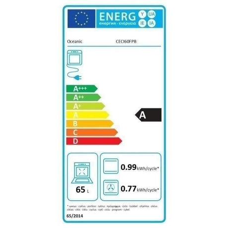 Cuisiniere induction - CONTINENTAL EDISON - CECI60FPB - 3 feux - L60 x H85 x P60 cm - Noir