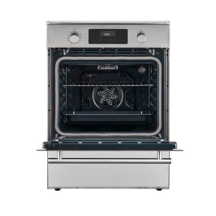 Cuisiniere induction - CONTINENTAL EDISON - CECI60FPS - 3 feux - L60 x H85 x P60 cm - Silver