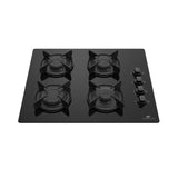 Table 4 foyers CONTINENTAL EDISON - Gaz - Verre noir