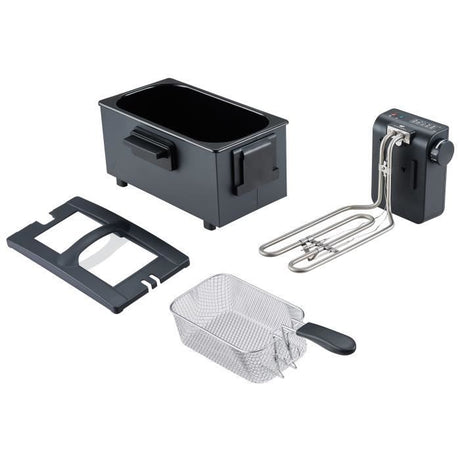 Friteuse - CONTINENTAL EDISON - CEFR3BLK - 3 L - 2000 W - 1 panier - Noir