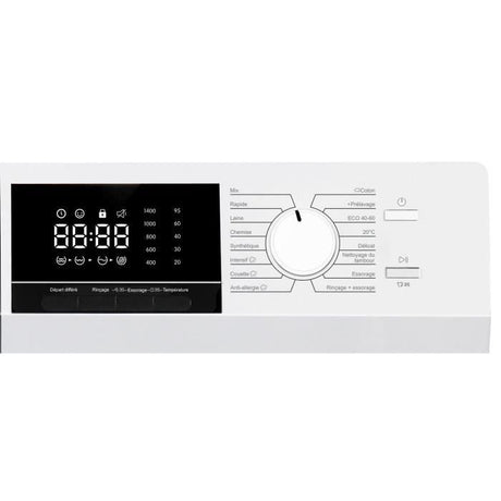 Lave-linge hublot - CONTINENTAL EDISON - CELL10140W3 - 10kg - Moteur induction - 60 cm - 1400 trs/min - Blanc