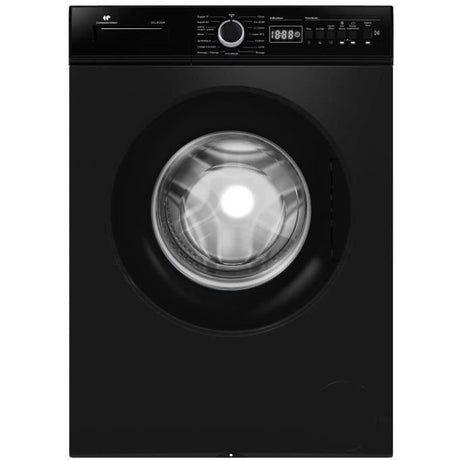 Lave-linge hublot - Pose libre - CONTINENTAL EDISON - CELL812IBP - 8 kg - Induction - 60 cm - 1200 trs/min - Noir mat