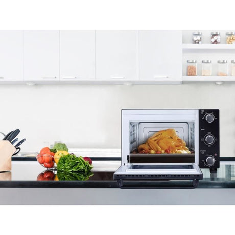 CONTINENTAL EDISON CEMF22B - Minifour électrique 22L noir - 1300W - Convection naturelle