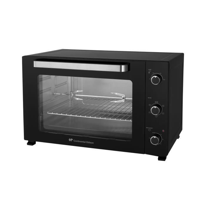 Minifour électrique -Chaleur tournante- CONTINENTAL EDISON - CEMF80B - Noir - L68 x H42,8 x P 48 cm
