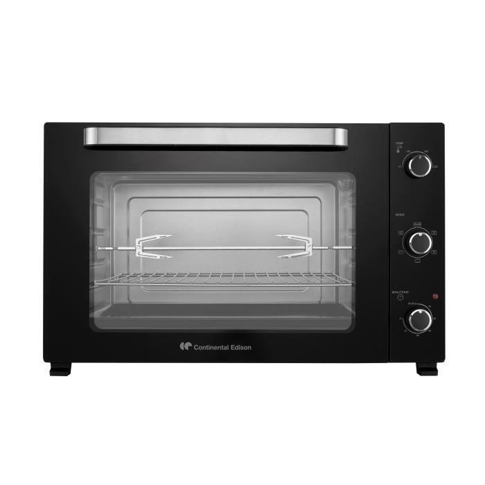 Minifour électrique -Chaleur tournante- CONTINENTAL EDISON - CEMF80B - Noir - L68 x H42,8 x P 48 cm
