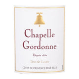 Chapelle Gordonne 2024 Côtes de Provence - Vin rosé de Provence - Bio