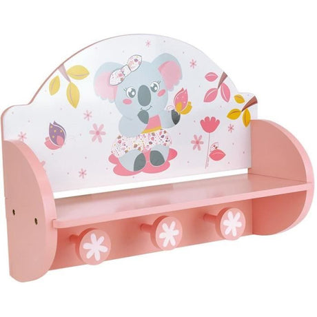 FUN HOUSE Mimi Cally  Koala 713337 ETAGERE PORTEMANTEAU Dimensions : ± H. 33 x L. 46 x P. 15 cm pour enfant