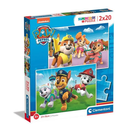 Puzzle 2 x 20 pieces :  Pat' Patrouille (Paw Patrol)