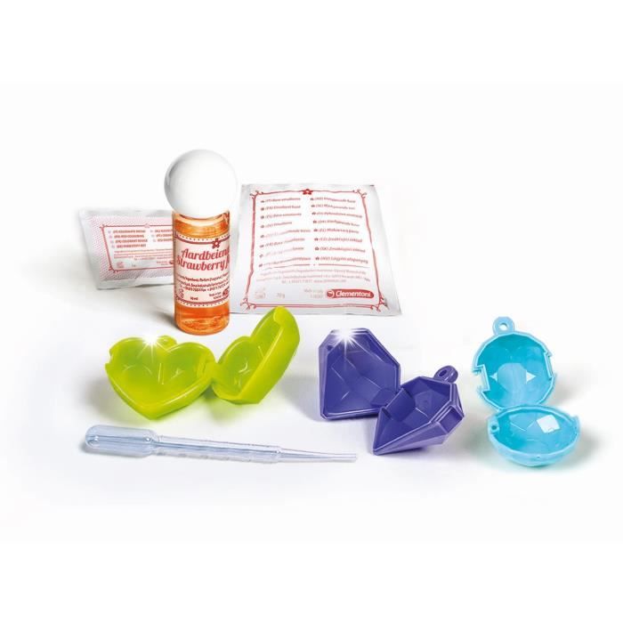 Clementoni - Science & Jeu - Coffret scientifique création de baumes a levres - Dés 8 ans
