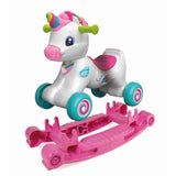 Licorne ŕ bascule et ŕ roues - Clementoni - Rose - Capteur de caresse et détecteur de mouvement