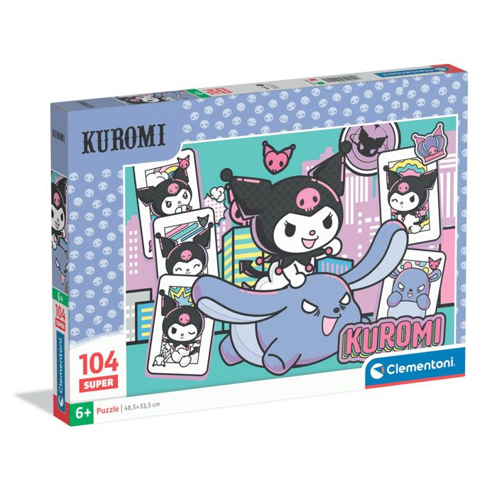 Puzzle 104 pieces -  Clementoni - Kuromi - Puzzle Enfant - Des 6 ans - Pieces Super