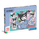 Puzzle 104 pieces -  Clementoni - Kuromi - Puzzle Enfant - Des 6 ans - Pieces Super