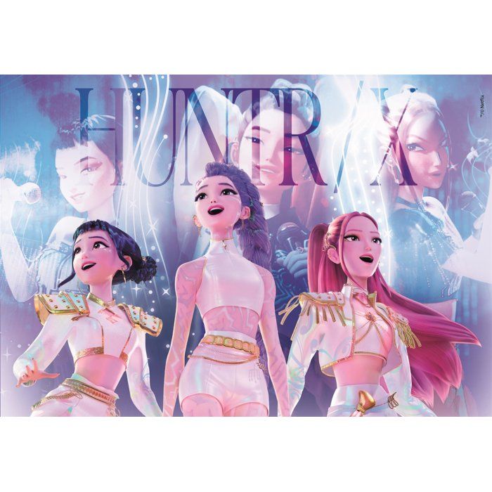 Clementoni - K-Pop Demon Hunters - Puzzles 104 Pieces Super - Puzzle enfant - Des 6 ans -  Rumi, Mira et Zoey - 48.5 x 33.3
