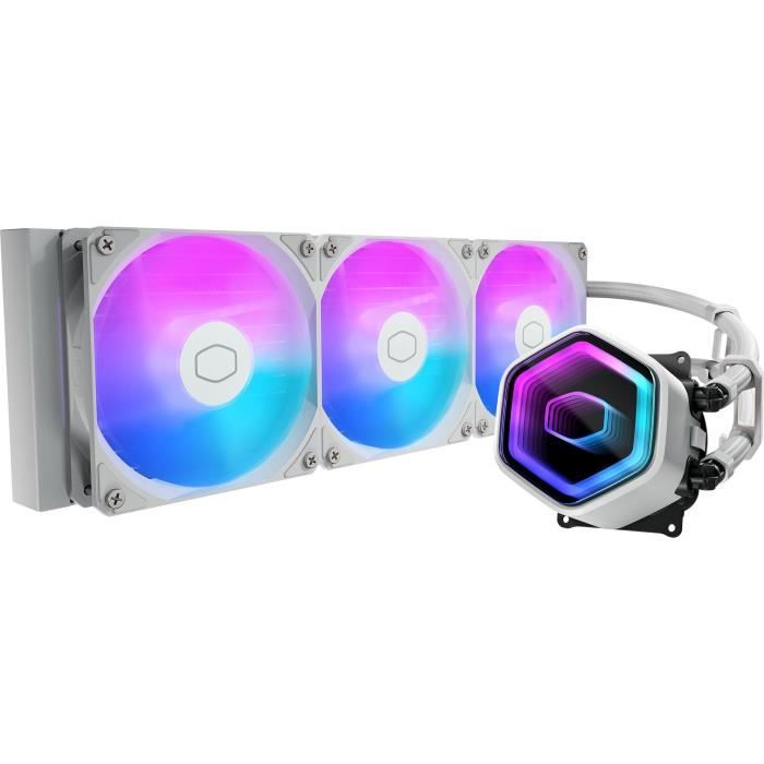 COOLER MASTER - MasterLiquid 360 Core II White Edition - Watercooling AIO - Ventilateurs 120mm
