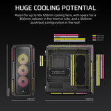 Boîtier PC - CORSAIR - Série iCUE LINK 5000T LX RGB - Moyen tour - Noir