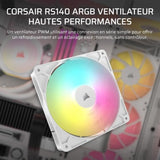 Refroidissement PC - CORSAIR - CO-9050186-WW - RS140 ARGB 140mm Single Pack Blanc