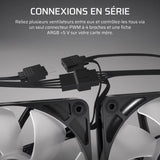 Ventilateur PC - CORSAIR - RS140 ARGB - 140mm - 330-1700 tr/min - Noir