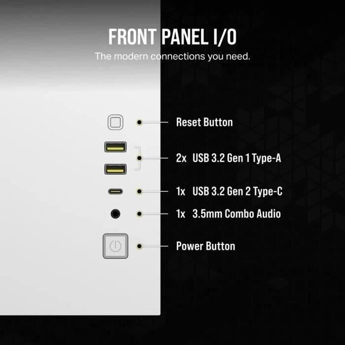 BoÓtier PC - CORSAIR - CC-9011268-WW - 2500X - Blanc