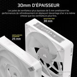 Refroidissement PC - CORSAIR - CO-9051039-WW - Kit de dťmarrage ventilateurs iCUE LINK RX140 RGB Max White Single Fan