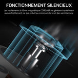 Refroidissement PC - CORSAIR - CO-9051039-WW - Kit de dťmarrage ventilateurs iCUE LINK RX140 RGB Max White Single Fan