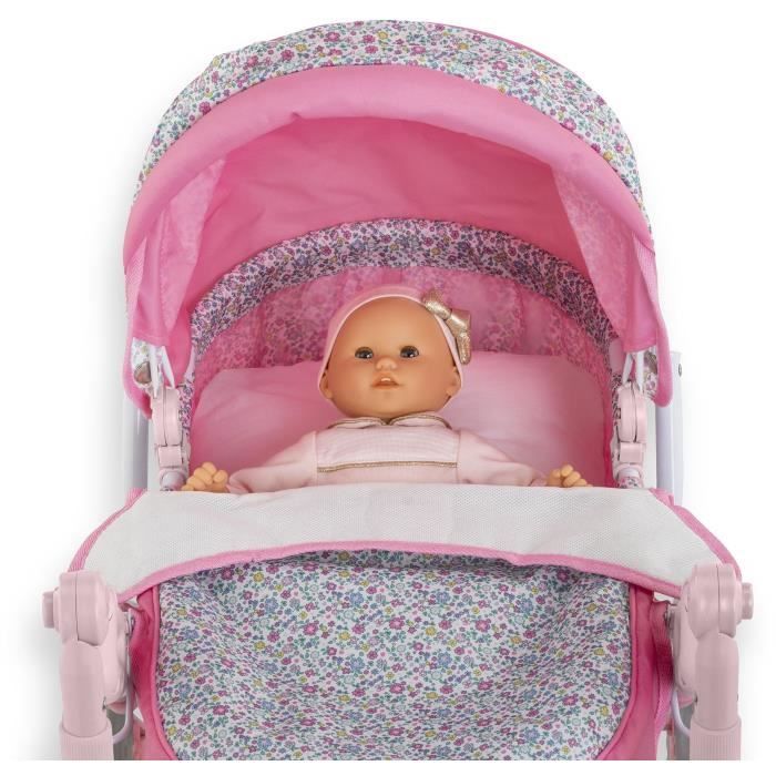 Accessoires poupons - COROLLE - Landau Floral - pour poupons 36 a 52 cm - des 3 ans