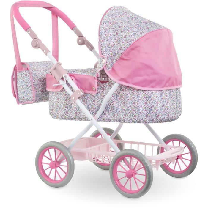 Accessoires poupons - COROLLE - Landau Floral - pour poupons 36 a 52 cm - des 3 ans