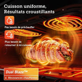 Friteuse sans huile COSORI - Dual Blaze Twinfry Chef Edition - Capacité 10L - 6 programmes - 2800W - Noir