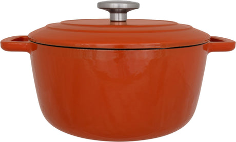 Cocotte avec couvercle - COSY & TRENDY - FONTESTIC - Fonte émaillée- Ř24 cm - 4,6 L - Tous feux dont induction - Rouille