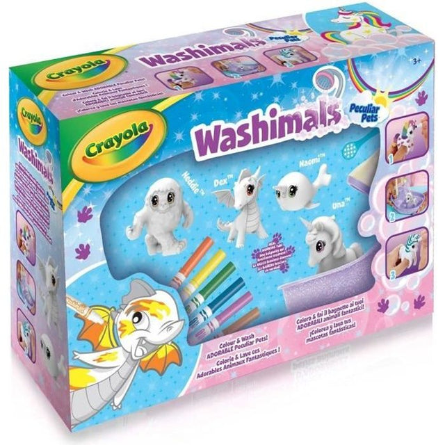 Crayola - Washimals Animaux fantastiques - Coffret de coloriage lavable pour enfants des 3 ans