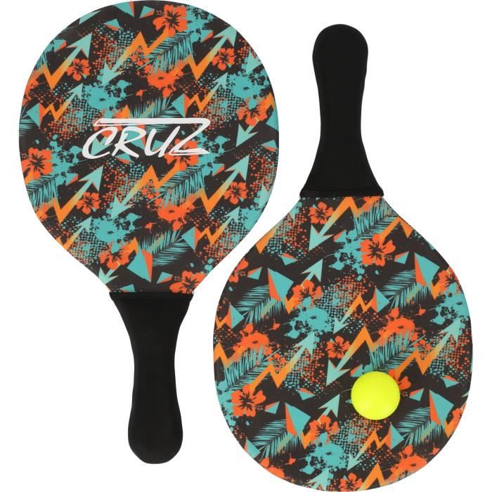Set de pagaies - CRUZ - Néoprene - 2 pagaies + ballon - Pour piscine et plage