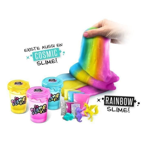 Lot de 3 Slime Shakers  Modele aléatoire Cosmic ou Rainbow - Crée tes propres slimes ! Canal Toys