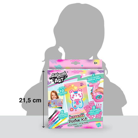 Kit de Création de Posters avec spray électronique, pochoirs et feutres - Airbrush Art - AIR 015 Canal Toys